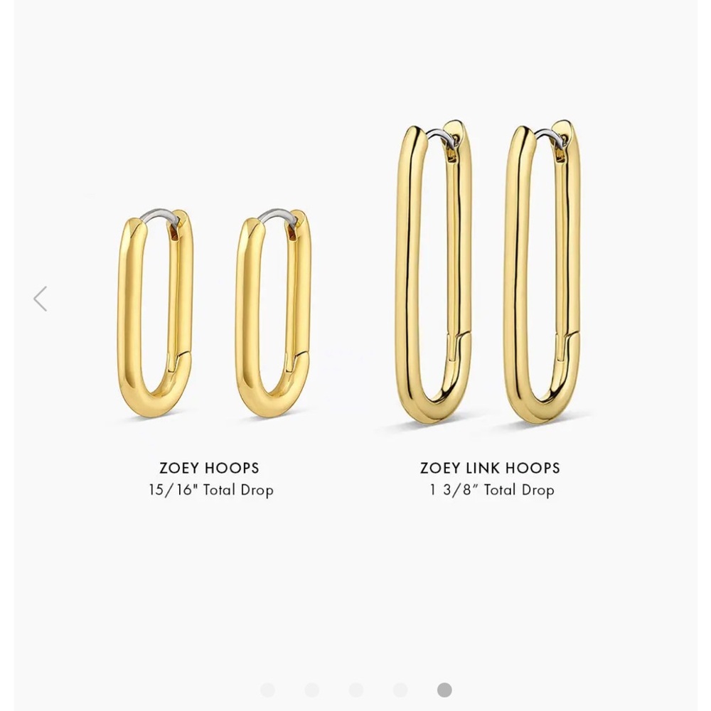 ISO- Gorjana Zoey LINK  Earrings Set